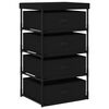 vidaXL Storage Rack | Black | Steel, fabric (100% polyester) | Medium