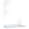 vidaXL Wall Mirror with Shelf 30x50 cm Tempered Glass