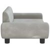 vidaXL Dog Bed Light Grey 70x45x33 cm Velvet