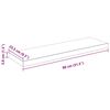 vidaXL Floating Wall Shelves 4 pcs High Gloss White 80x23.5x3.8 cm MDF