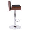 vidaXL Bar Stool Grey Fabric