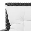 vidaXL 5 Piece Garden Lounge Set with Cushions Poly Rattan Black