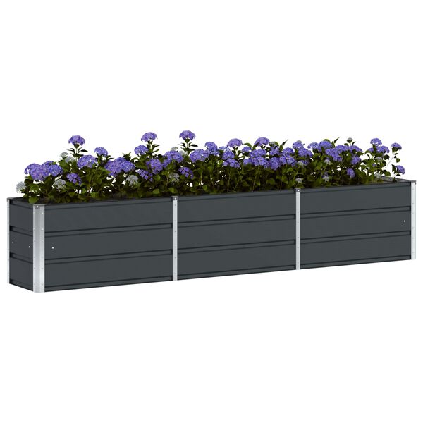 vidaXL Planter Anthracite 240 x 40 x 45 cm Steel