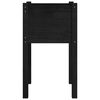vidaXL Garden Planters 2 pcs Black 40x40x70 cm Solid Pinewood