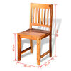 vidaXL Dining Chairs 6 pcs Solid Wood