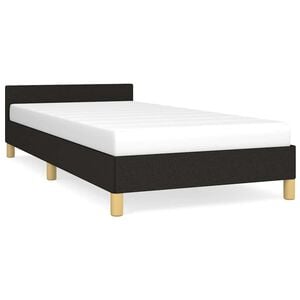 vidaXL Bed Frame without Mattress Black King Single Size Fabric