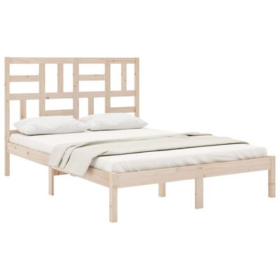 vidaXL Bed Frame Solid Wood 150x200 cm King Size