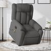 vidaXL Electric Stand up Massage Recliner Chair Dark Grey Fabric