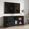 vidaXL TV Cabinet Black 102x35.5x47.5 cm Engineered Wood