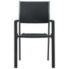 vidaXL 5 Piece Garden Dining Set Black