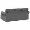 vidaXL Sofa Dark Grey 195 x 138 x 80 cm Fabric