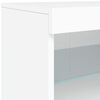 vidaXL Sideboard with LED Lights White 123x37x67 cm
