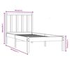 vidaXL Bed Frame without Mattress Solid Wood Pine 90x190 cm Single Single