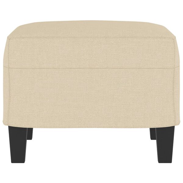 vidaXL Footstool Cream 60x50x41 cm Fabric