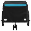 vidaXL Bike Trailer Black and Blue 30 kg Iron