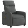 vidaXL Electric Massage Recliner Chair Dark Grey Fabric