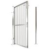vidaXL Garden Gate 100x145 cm Stainless Steel