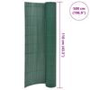 vidaXL Double-Sided Garden Fence 110x500 cm Green