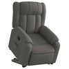 vidaXL Stand up Recliner Chair Dark Grey Fabric