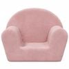vidaXL Kids' Sofa Pink Soft Plush