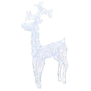 vidaXL Reindeer Christmas Decoration | Cold white | Acrylic | 60 x 16 x 100 cm