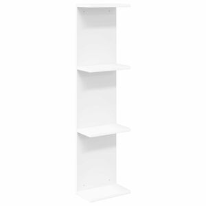 vidaXL Wall Shelf White 25 x 15 x 100 cm Engineered Wood