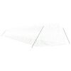 vidaXL Greenhouse with Steel Frame White 54 m² 18x3x2 m