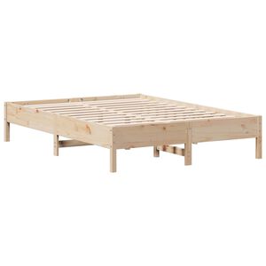 vidaXL Bed Frame without Mattress 150x200 cm King Size Solid Wood Pine