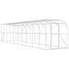 vidaXL Against Wall Chicken Coop Silver 1000 x 200 x 215 cm