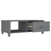 vidaXL Coffee Table HAMAR Dark Grey 100x55x35 cm Solid Wood Pine