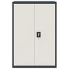 vidaXL File Cabinet Anthracite and White 90x40x140 cm Steel