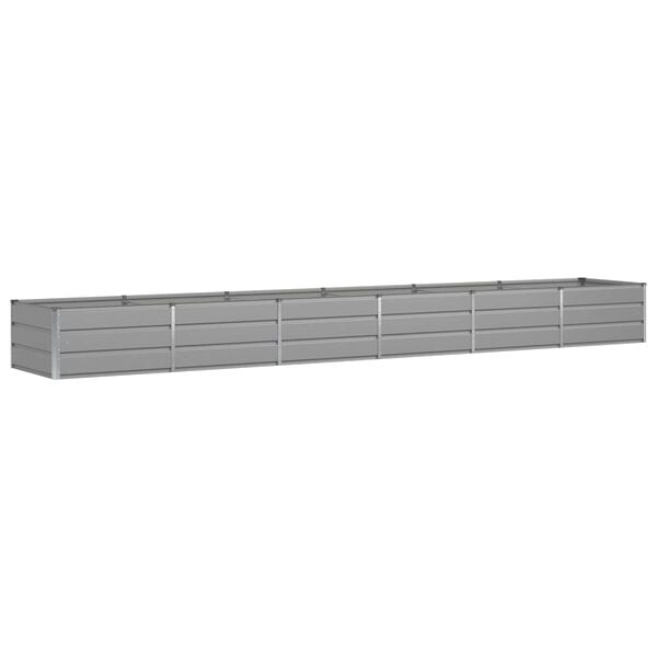 vidaXL Planter Light Grey 480 x 80 x 45 cm Steel