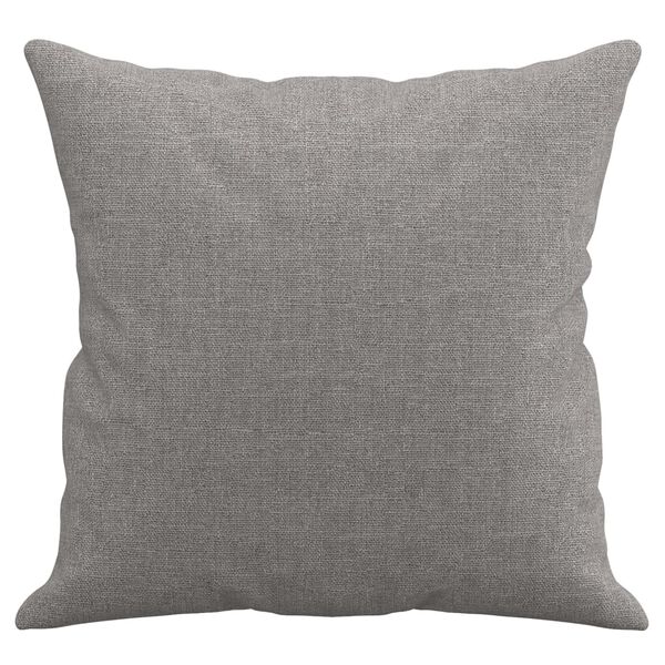 vidaXL Throw Pillows 2 pcs Light Grey 40x40 cm Fabric