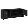 vidaXL TV Cabinet Black Oak 102x30x37.5 cm Engineered Wood