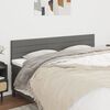 vidaXL Headboards Dark Grey 160x5x78/88 cm Fabric