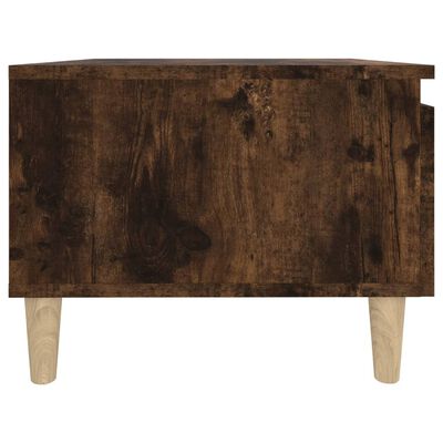 vidaXL Side Table Smoked Oak 50x46x35 cm Engineered Wood