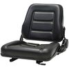 vidaXL Tractor Seat | Black | PVC and Steel | Medium | Forklift Seat