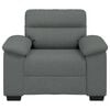 vidaXL Sofa Chair Dark Grey 60 cm Fabric