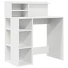 vidaXL Desk White Engineered Wood 90 x 48 x 101.5 cm