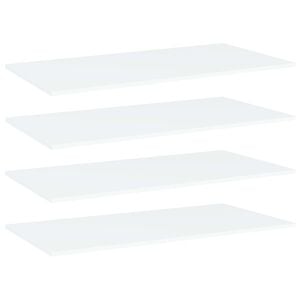vidaXL Bookshelf Boards 4 pcs White 100x50x1,5 cm Engineered Wood