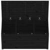 vidaXL Garden Box Black 101x50.5x46.5 cm Solid Wood Pine