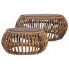vidaXL Coffee Table | Set of 2 | Natural Brown