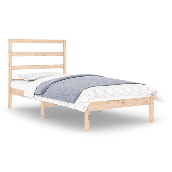 vidaXL Bed Frame without Mattress 90x190 cm Single Solid Wood