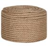 vidaXL Jute Rope 50 m Long 12 mm Thick