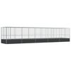 vidaXL Aviary with Extension Silver 1039x207x212 cm Steel