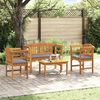 vidaXL Garden Rose Lounge Set 4 pcs Natural Solid Acacia Wood