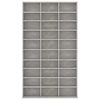 vidaXL CD Cabinet Concrete Grey 102x16x177.5 cm Engineered Wood