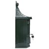 vidaXL Wall Mounted Mailbox Green 40.5 x 16 x 45 cm Cast Aluminum