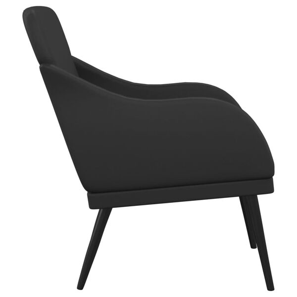 vidaXL Armchair Black 63x76x80 cm Faux Leather