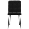 vidaXL Dining Chairs 6 pcs Black Velvet